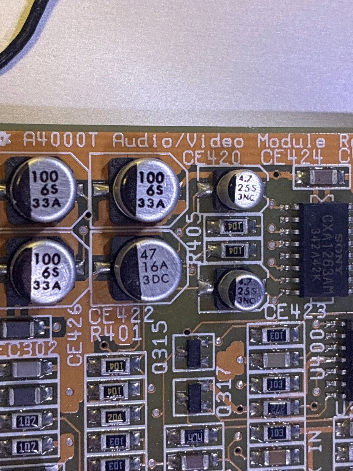 🔥 Commodore Amiga A4000T Audio/Video Module Expansion Card DB-23 RCA