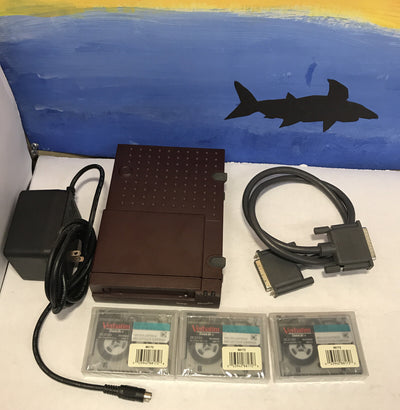 Vintage IOMEGA DITTO EASY 800 Model 1080-PX3 External Tape Drive & 3x new tapes