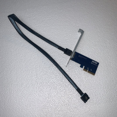 PCIe Gen4 x4 Slot to Oculink Passive Adapter + cable