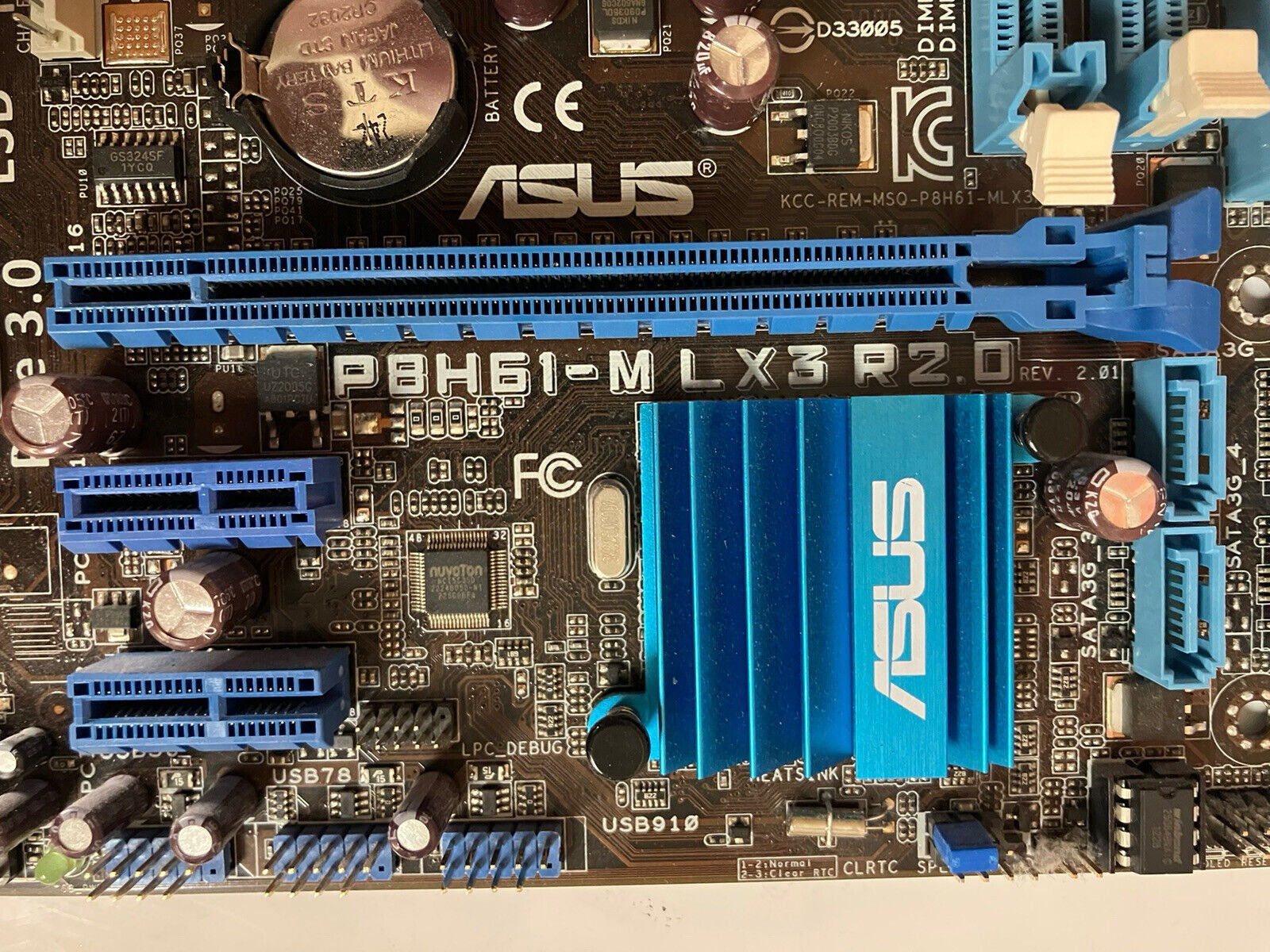 ~ASUS P8H61-M LX3 R2.0 Motherboard LGA 1155 DDR3  + IO Plate