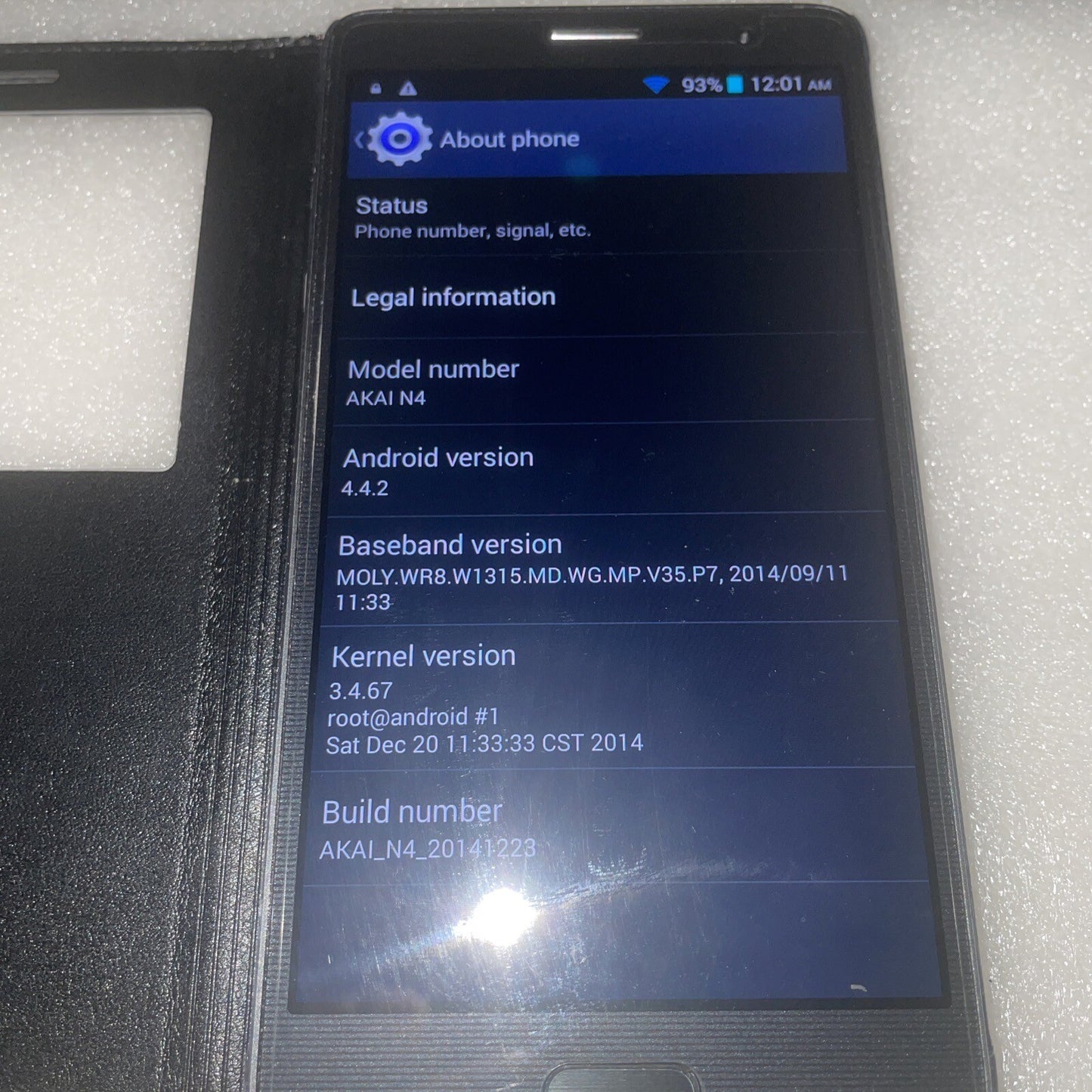 5.8'' AKAI N4 8-core unlocked GPS Smartphone cell phone