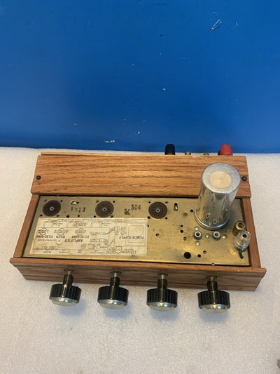 🔥 Vintage Tube Amplifier Chassis ECL82 6BM8 12AX7 Wood Case Untested