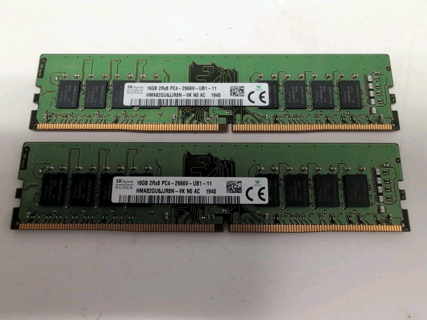🔥 SK Hynix 32GB (2x 16GB) DDR4 2666  PC4-21300 Desktop RAM HMA82GU6JJR8N-VK -