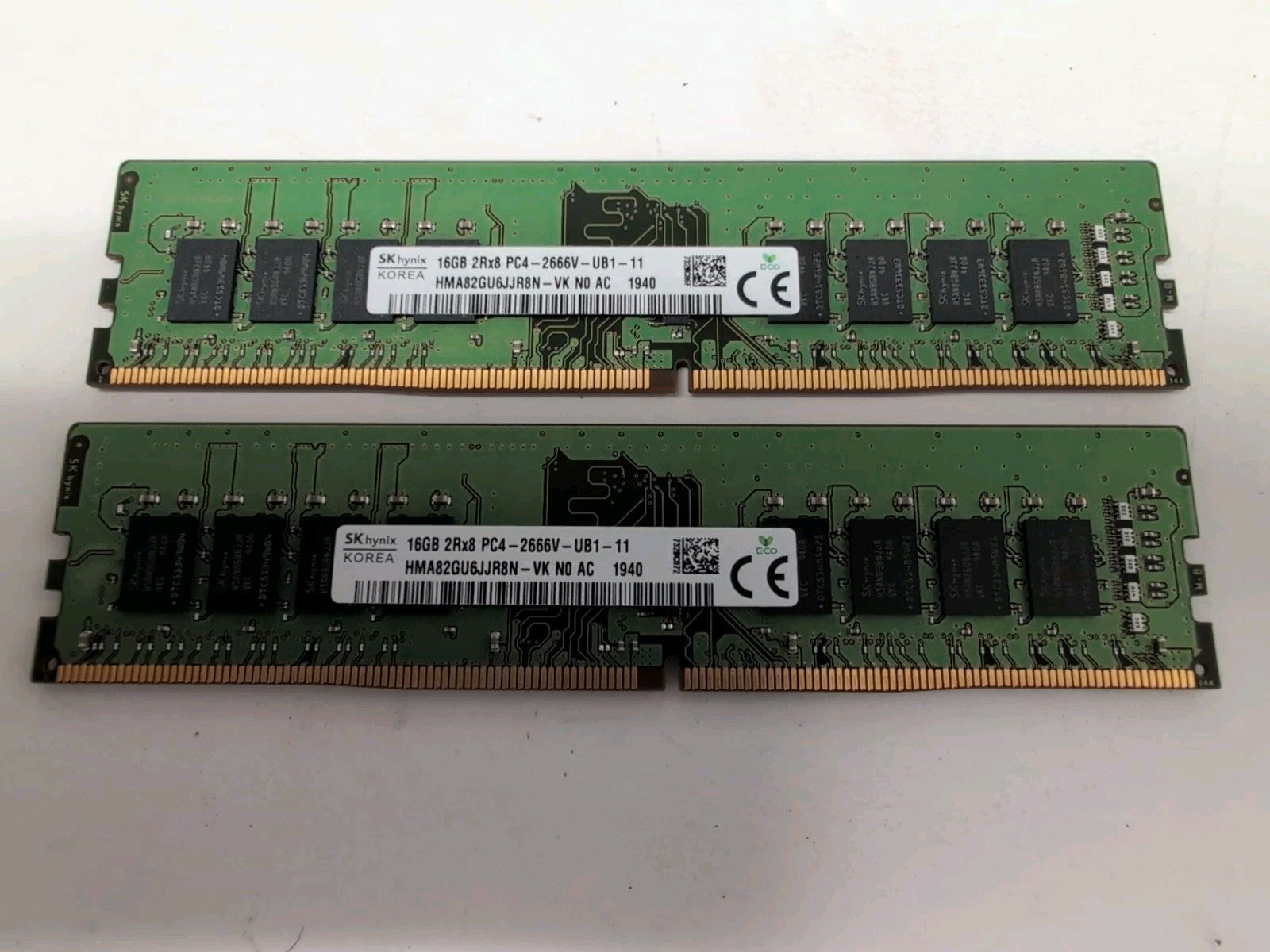 🔥 SK Hynix 32GB (2x 16GB) DDR4 2666  PC4-21300 Desktop RAM HMA82GU6JJR8N-VK -