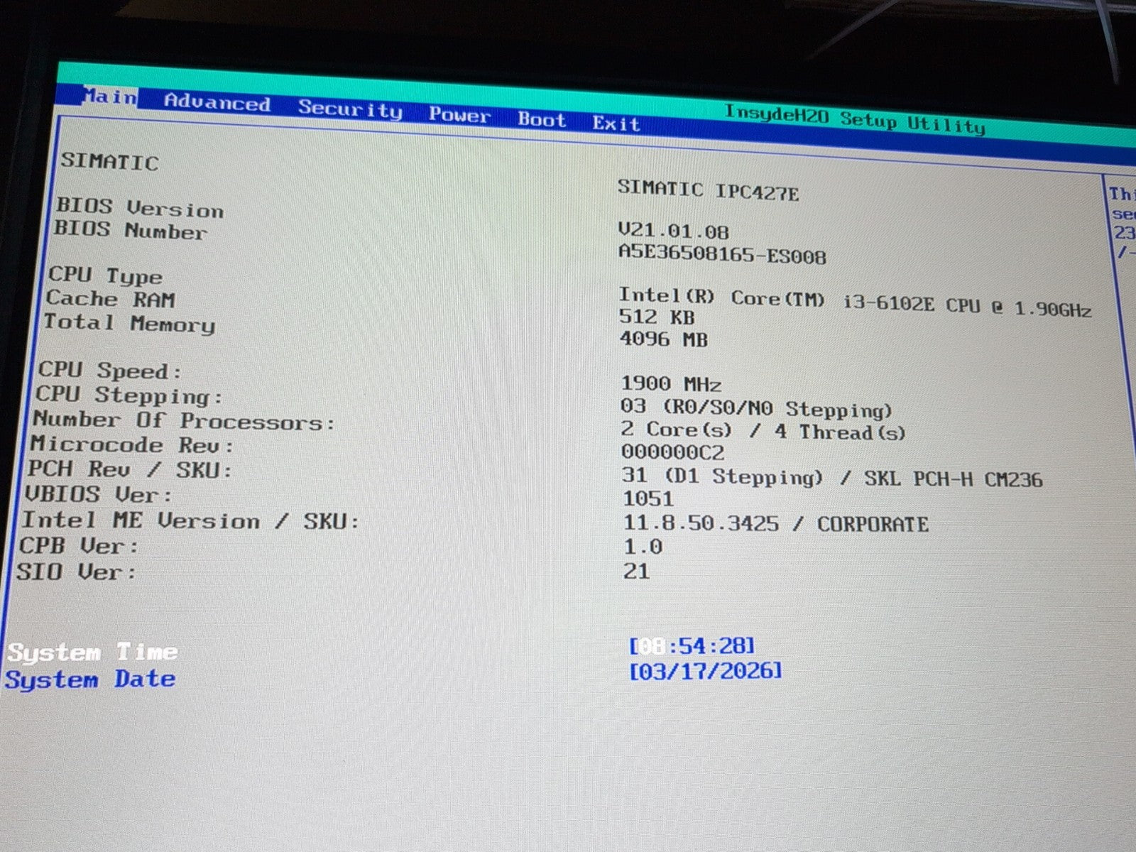 🔥 SIEMENS SIMATIC IPC427E   MICROBOX PC 6AG4141 i3-6102E/4GB/240GB SSD (Read) -