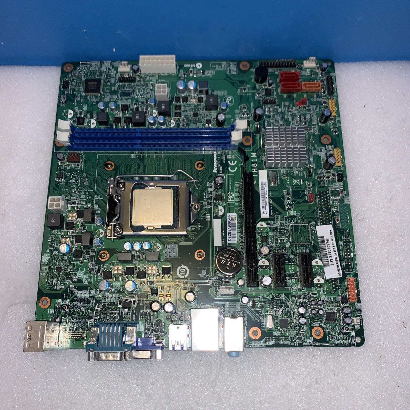 🔥 Lenovo ThinkCentreM73 Motherboard IH81M D33008 LGA 1150 w/i5-4590 3.3GHZ