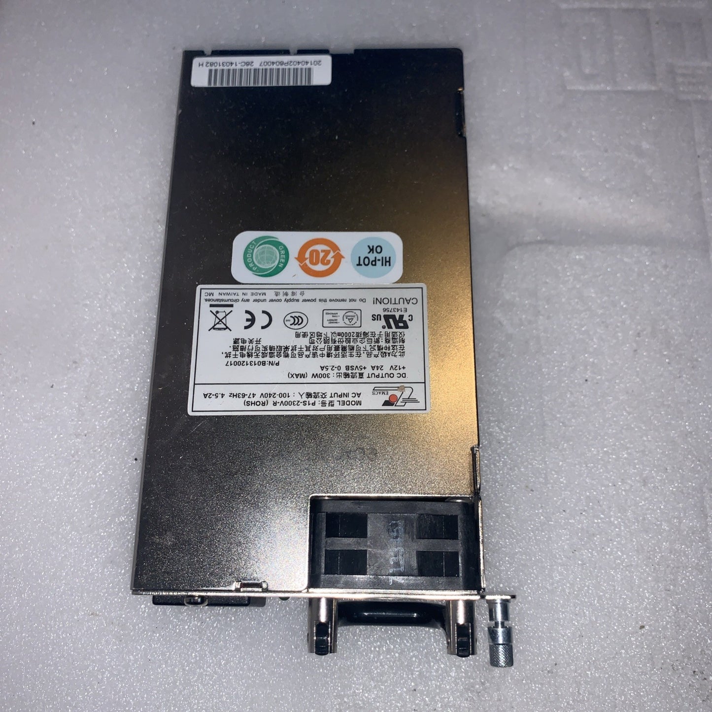 EMACS P1S-2300V-R 300W Hot Swap Server Power Supply 12V 24A PSU