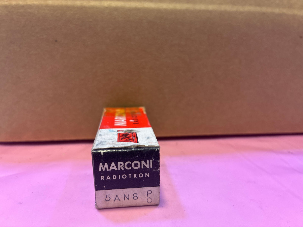🔥 Marconi Radiotron 5AN8 Vacuum Tube in Original Box - Vintage Radio Valve