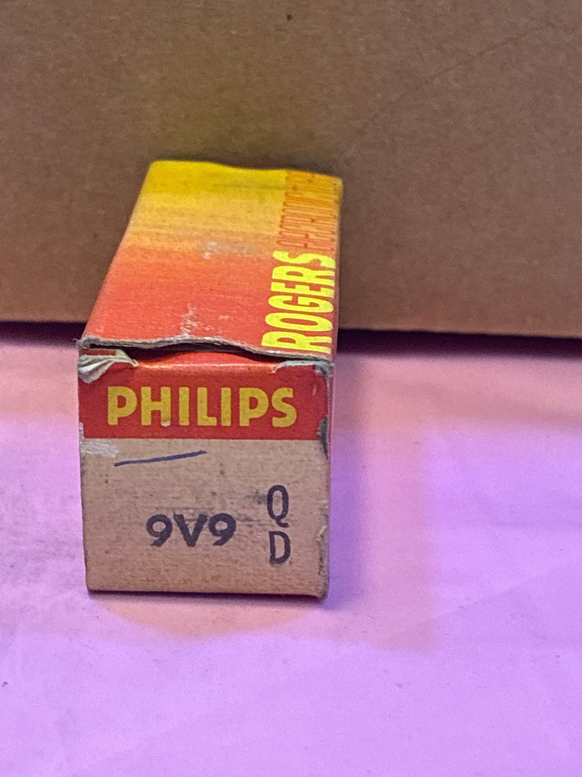 🔥 Philips 9V9 Q/D Vacuum Tube NOS in Original Box Vintage Valve