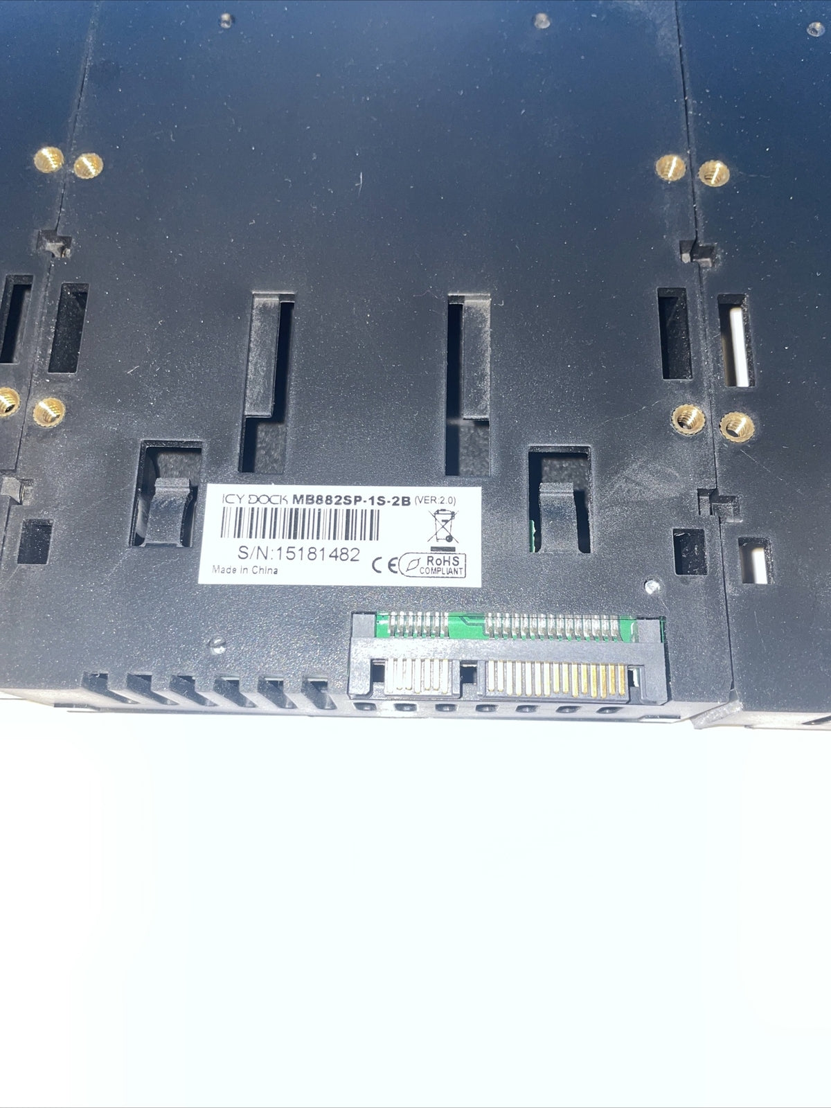 Lot of 3  ICY OCK  2.5" SAS SATA to 3.5" SATA  hard drive caddy