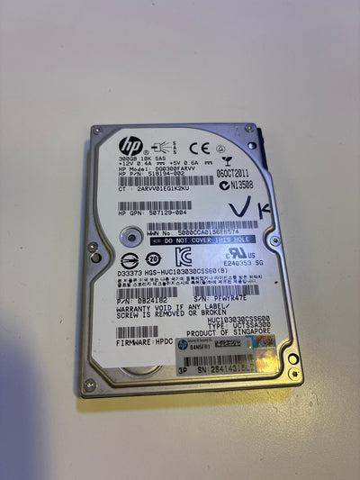 🔥 HP 300GB 10K SAS 2.5" DG0300FARVV HUC103030CSS600 (1000+ days remaining)