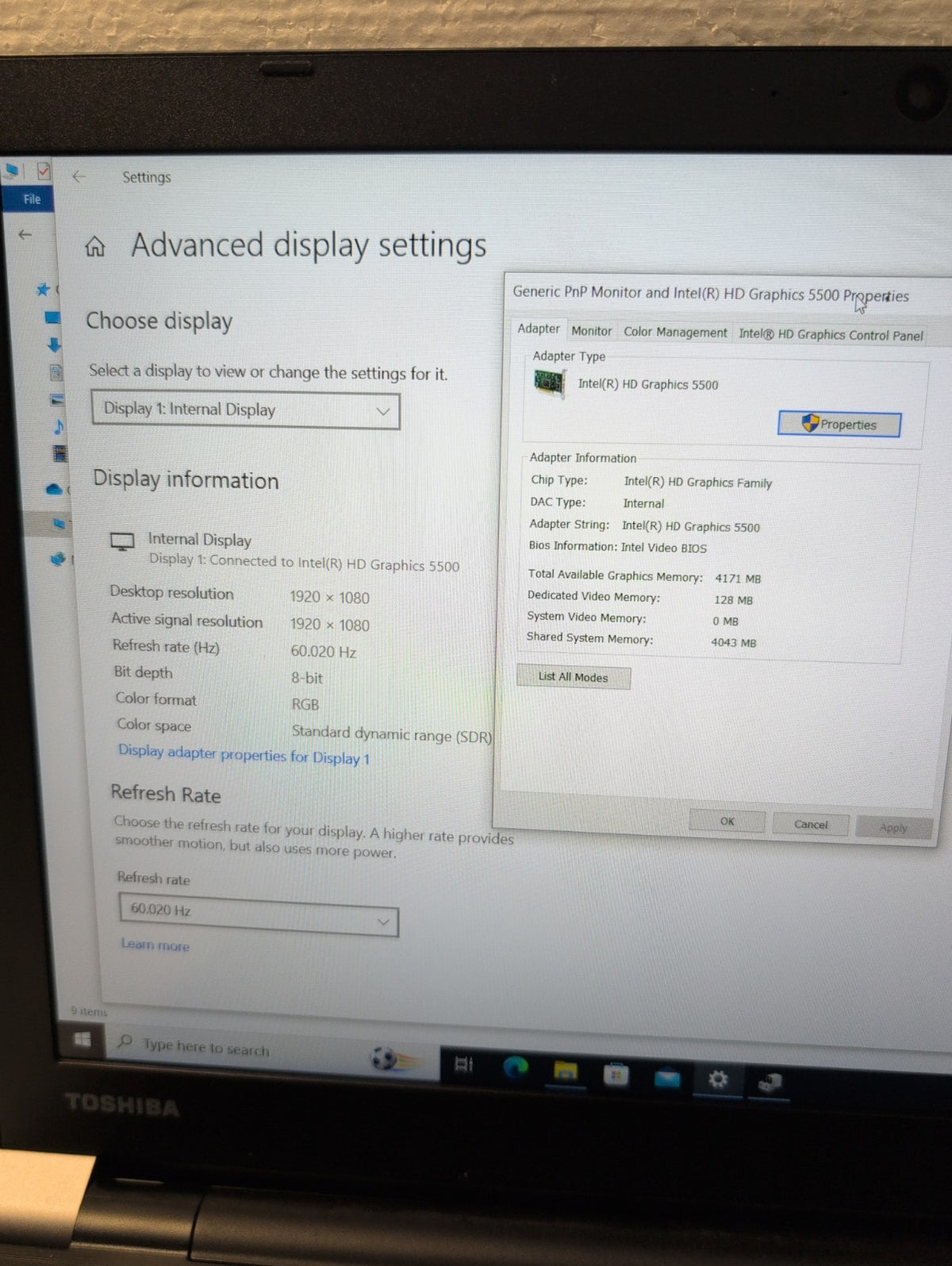 🎸 Toshiba Tecra A50-C 15.6" Laptop i7-5600U /8GB RAM /500GB HDD/Win10 Pro