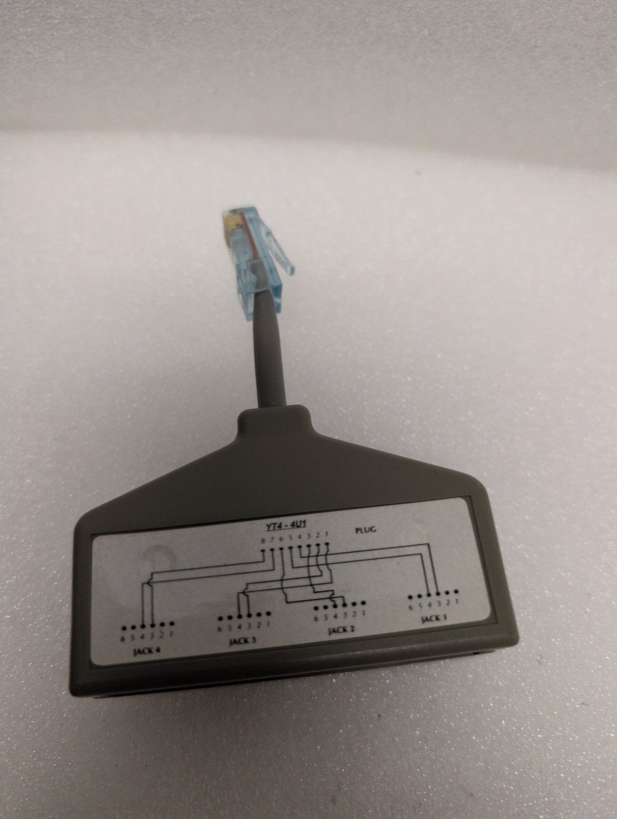 🎸 Siemon YT4-4U1 4-Jack RJ11 Telephone Line Splitter Adapter Gray N3278