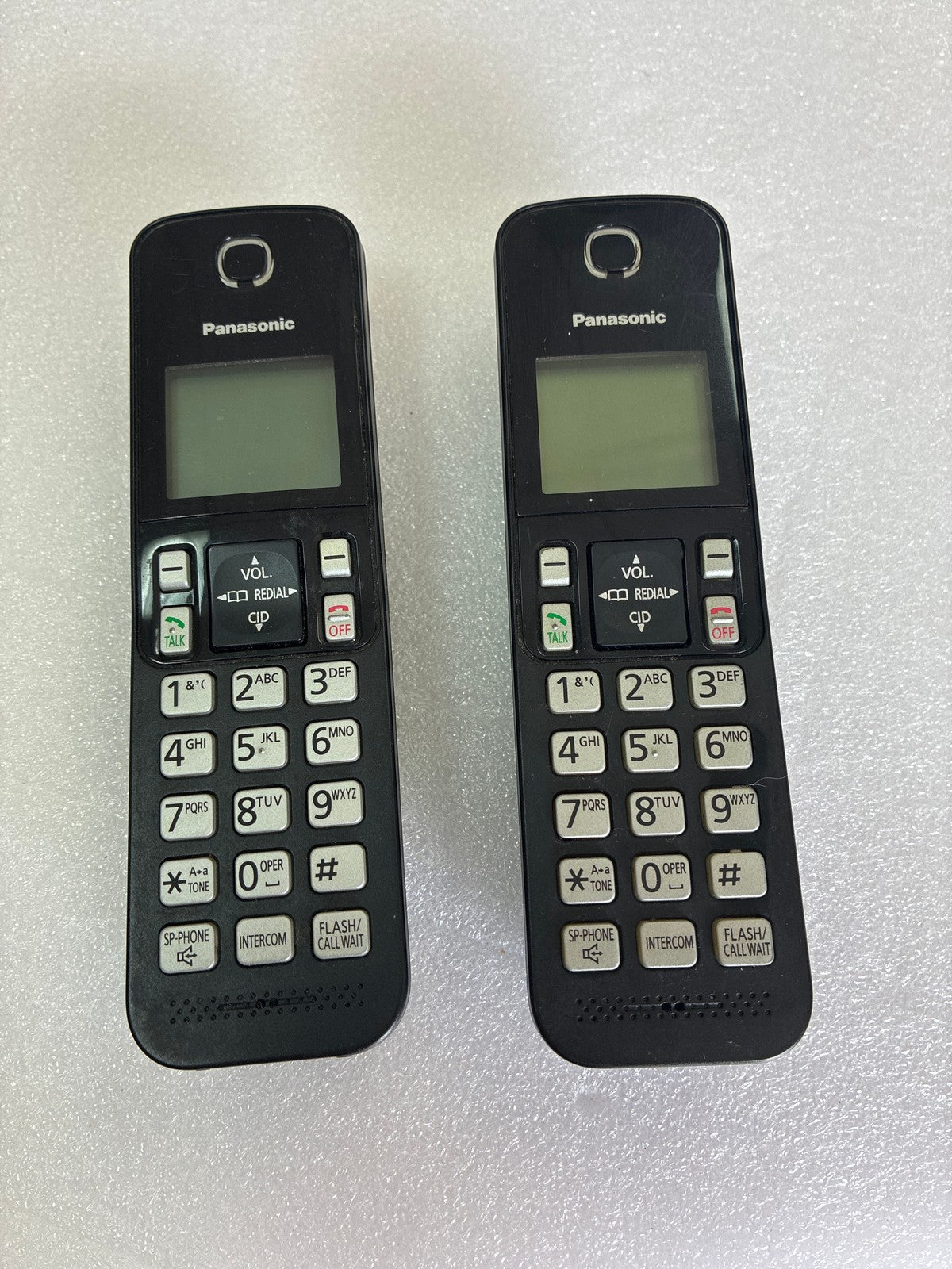🔥 Panasonic KX-TGCA38C Cordless Phone Handsets - Set of 2, Black