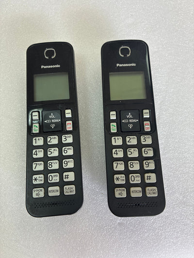 🔥 Panasonic KX-TGCA38C Cordless Phone Handsets - Set of 2, Black