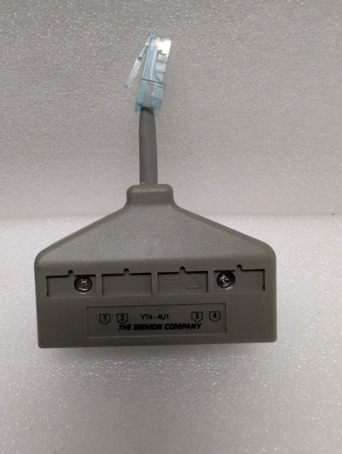 🎸 Siemon YT4-4U1 4-Jack RJ11 Telephone Line Splitter Adapter Gray N3278
