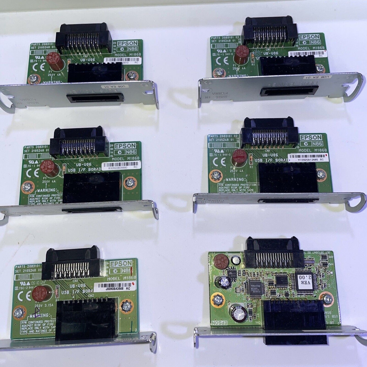 Lot of 6 Epson POS Printer M186B Powered-USB interface card