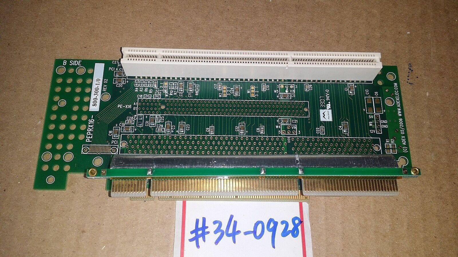 ADEX PEPRX16-800-300-1/0 64-Bit 1U Right Angle Riser