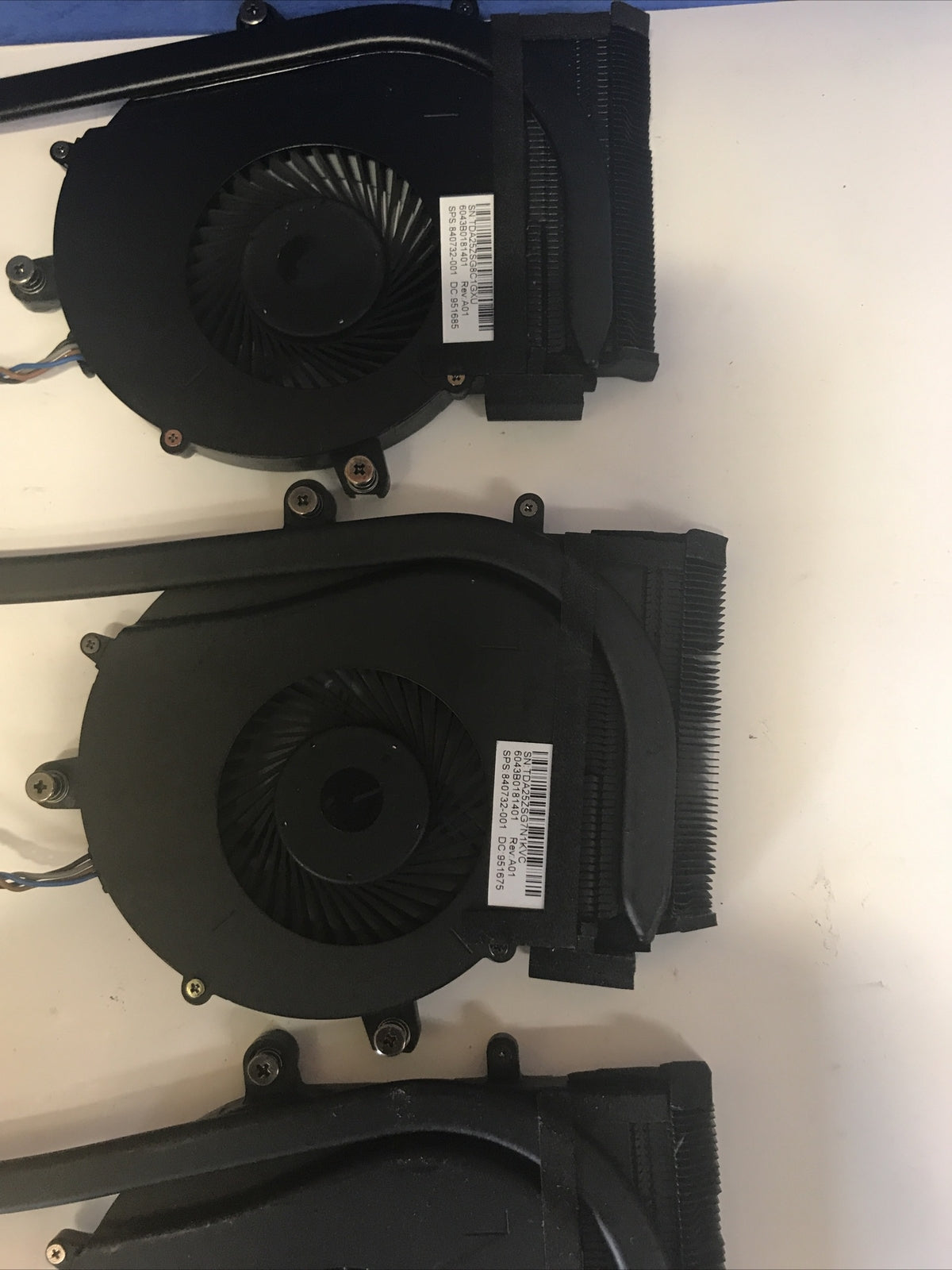 4 x HP Laptop ProBook 650 G2 15.6" Laptop CPU heatsink fan