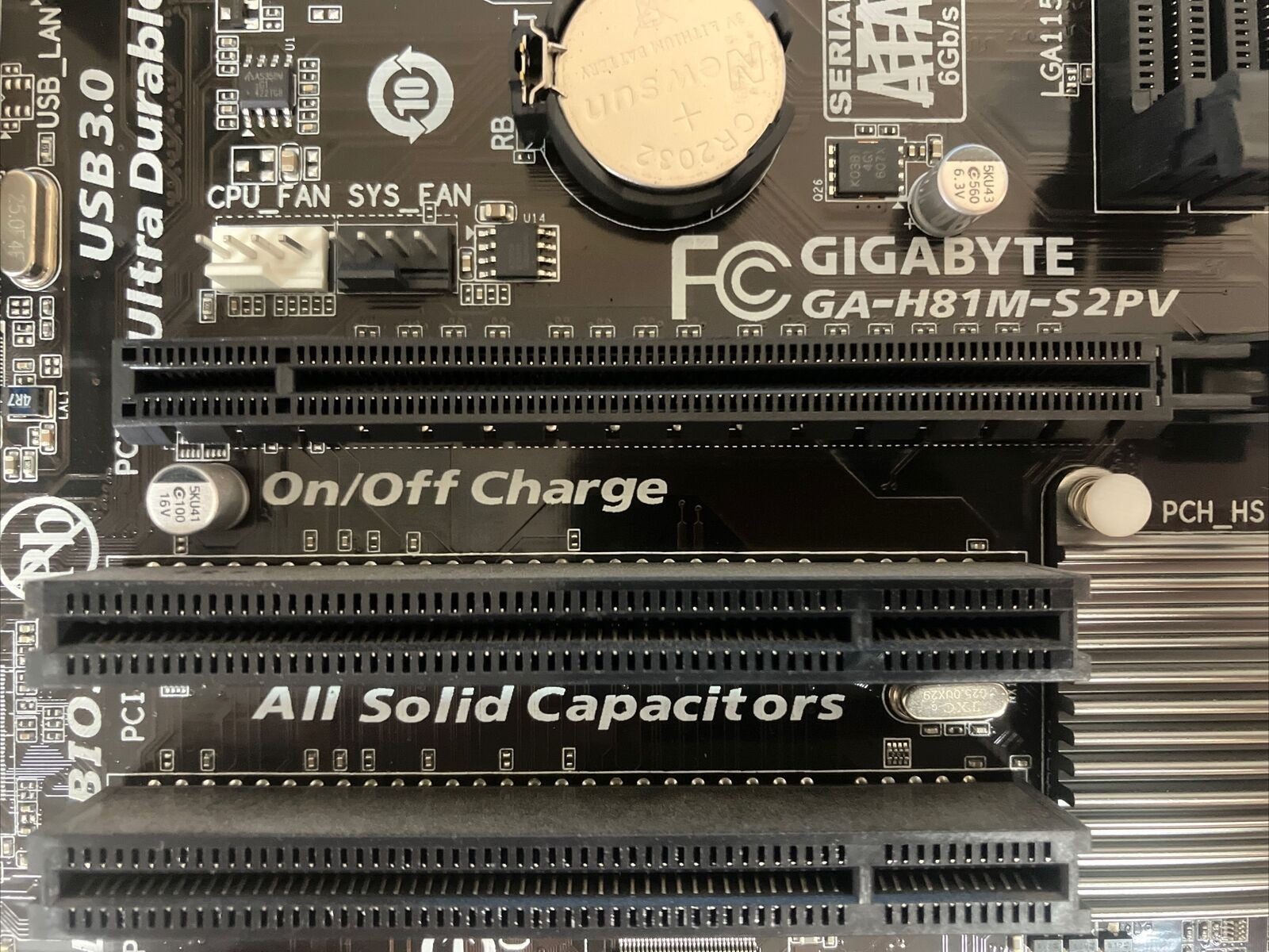 GIGABYTE GA-H81M-S2PV INTEL LGA 1150 DDR3 HDMI mATX MOTHERBOARD With I/O Plate ~