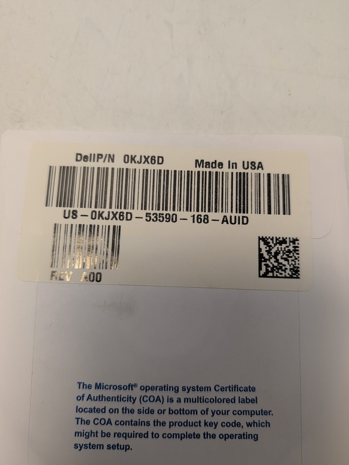 🔥 DELL MS Windows 7 Professional  SP1 64-bit English Disk DVD (No Key) -