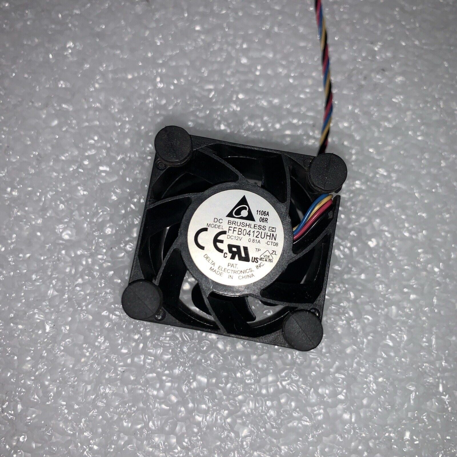Pair of  Delta 12V 0.57A FFB0412UHN 4-Pin 17500RPM 40x40x28mm Fan