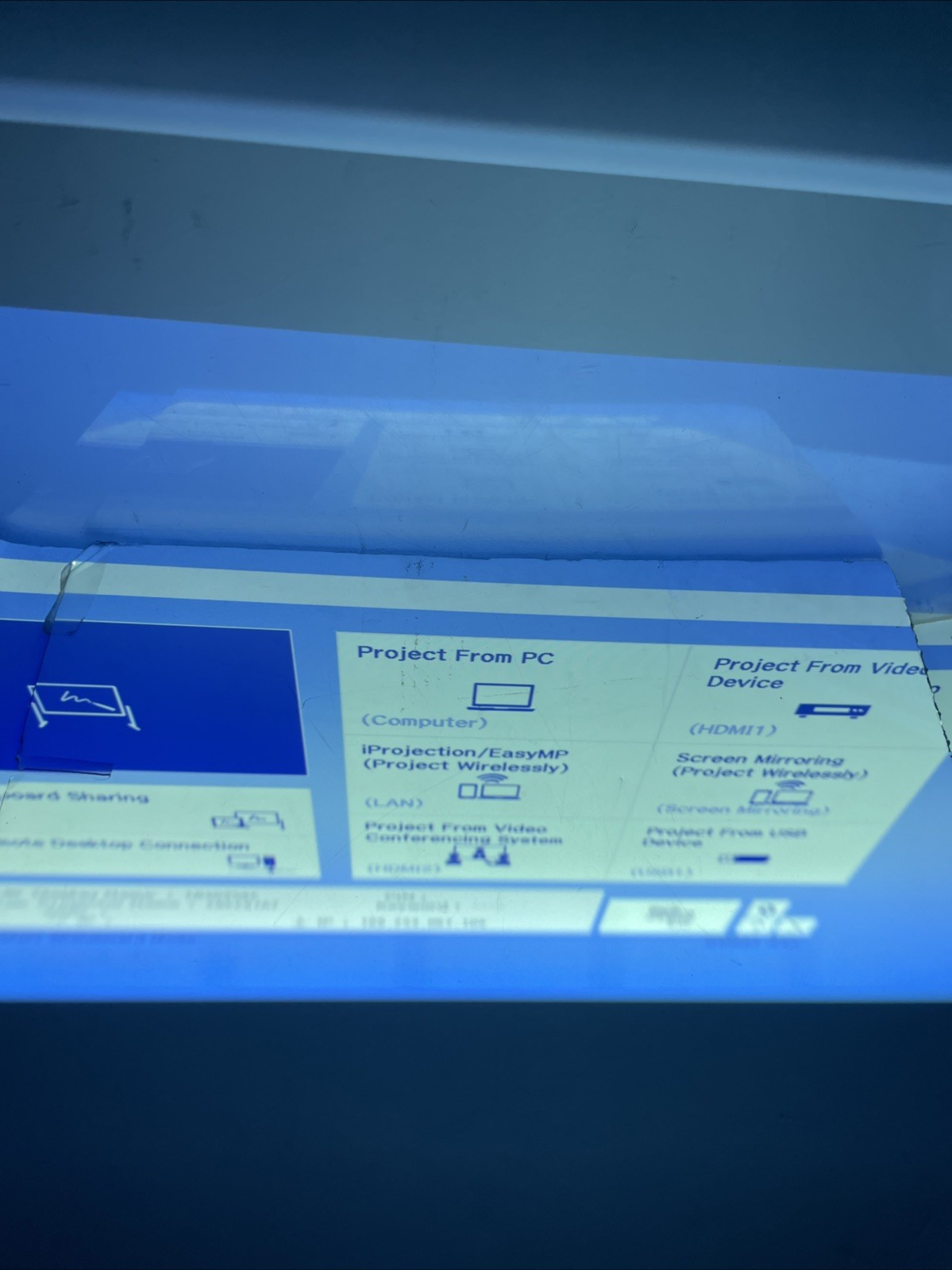 Epson BrightLink Pro 1460ui with remote touch unit tch cable and pen