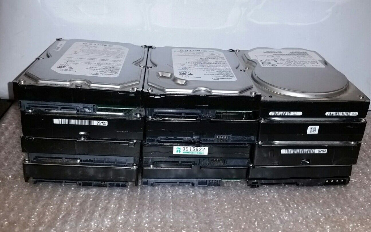 Lot of 20 Hard Drive  3.5" HDD Scrap GOLD Platinum Or Art/ Display(not working)