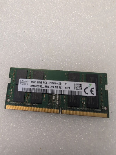 🎸 SK hynix 16GB DDR4 2666V SODIMM Laptop RAM HMA82GS6JJR8N-VK HP 933286-001
