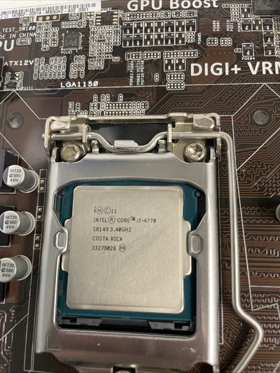 ASUS H81M-E Motherboard Intel i7-4770 DDR3  With I/O baffle