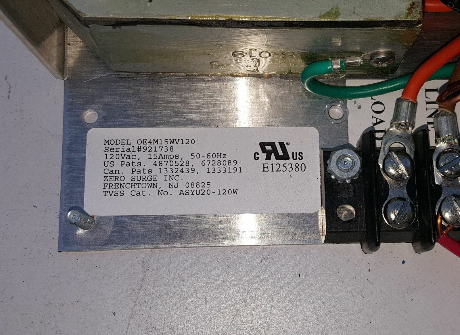 1 x OEM Open Chassis mode surge/noise protection module OE4M15WV120 (120V 15A)