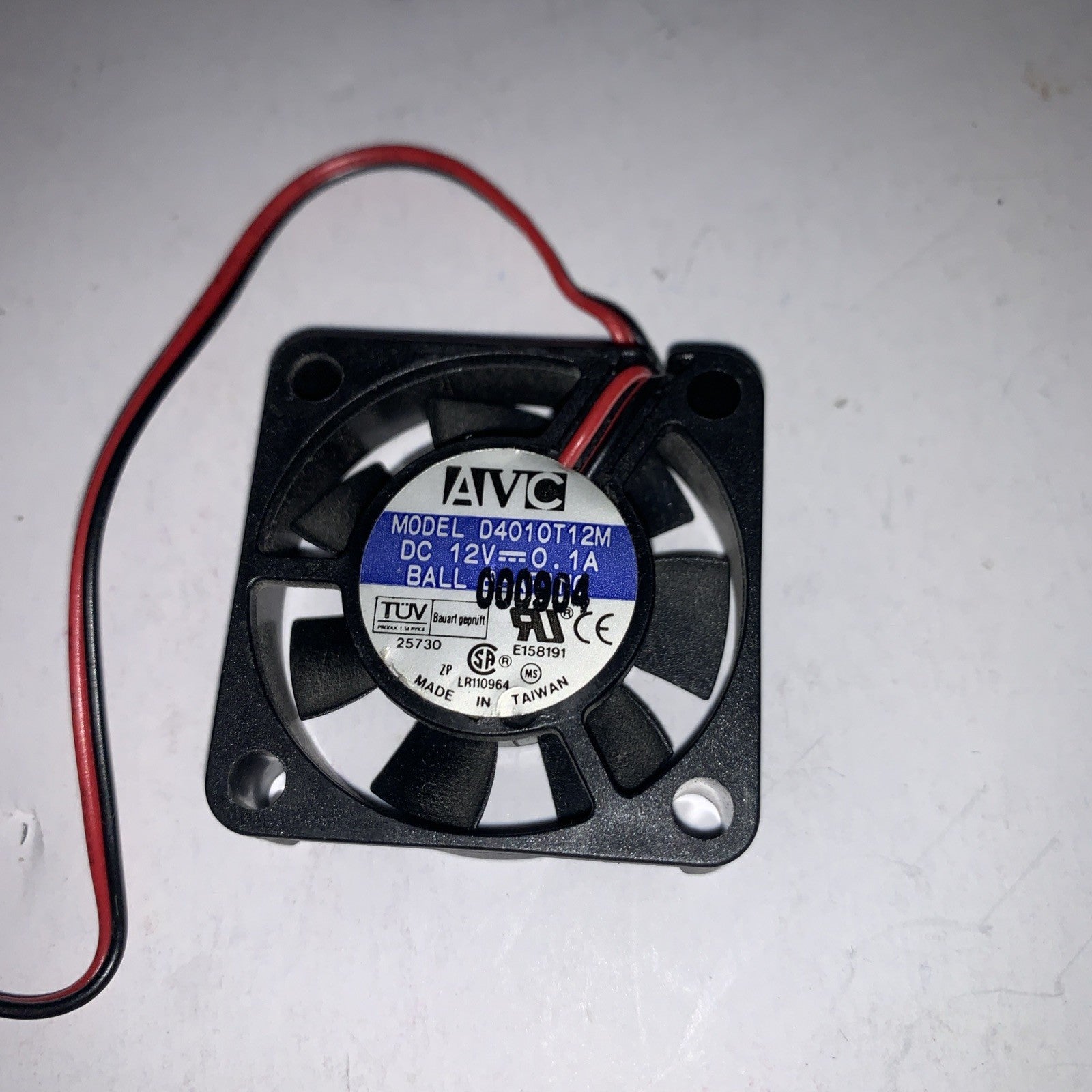 12V 0.1A D4010T12M 4CM / 40mm 2 pin cooling fan