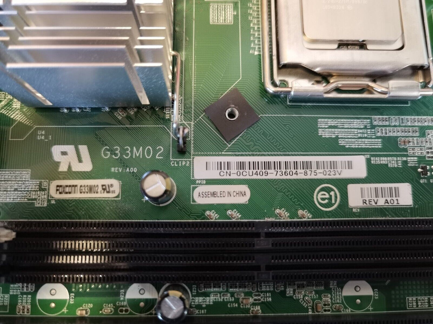 $ Dell Motherboard CN-0CU409-73604-875-023V /w CPU E2200