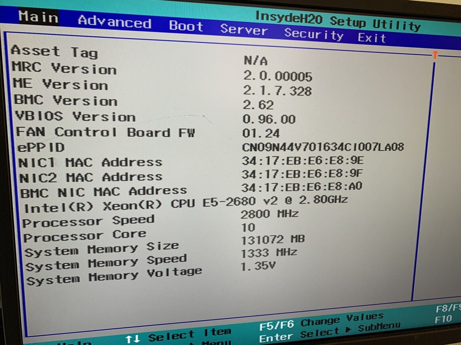 Dell PowerEdge C6220 II 4 Node 24 Port (8x) Xeon E5-2680 v2 / 512GB RAM / 2x PSU