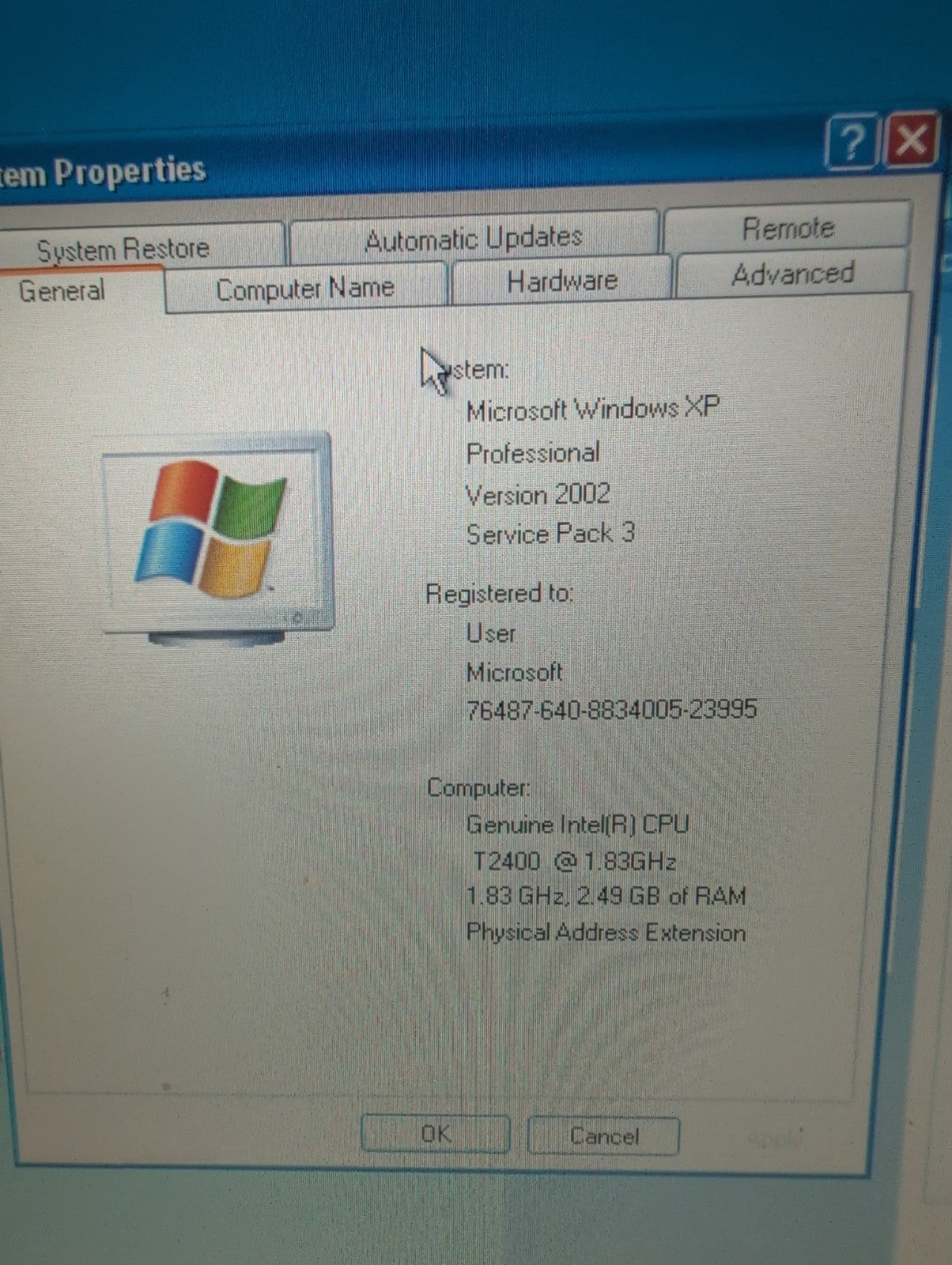 🔥 Dell Latitude D620 14" Laptop T2400 1.83Ghz /2.5GB Ram /500GB HDD/win XP -