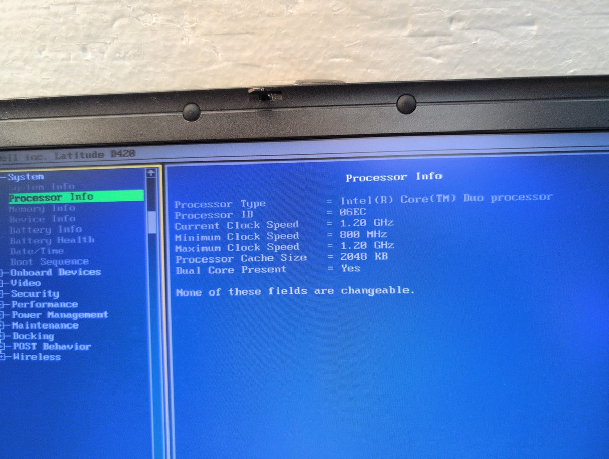 🎸 Dell Latitude D420 12.1" Laptop Intel Duo 1.20GHz 2.5GB RAM No HDD (AS IS)