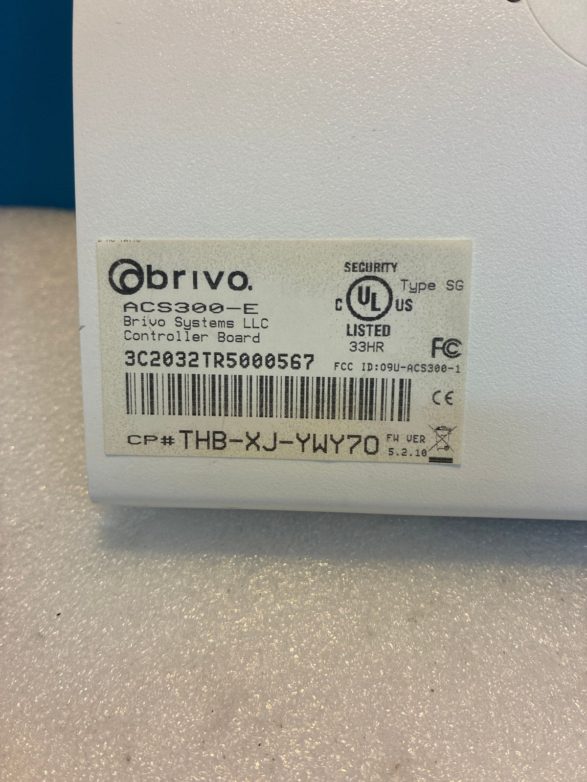 🔥 Brivo ACS300-E Access Control System Controller Board White 12VDC SG RJ45