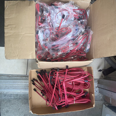 300 x SATA Hard Drive cables for Desktop Computers (New)