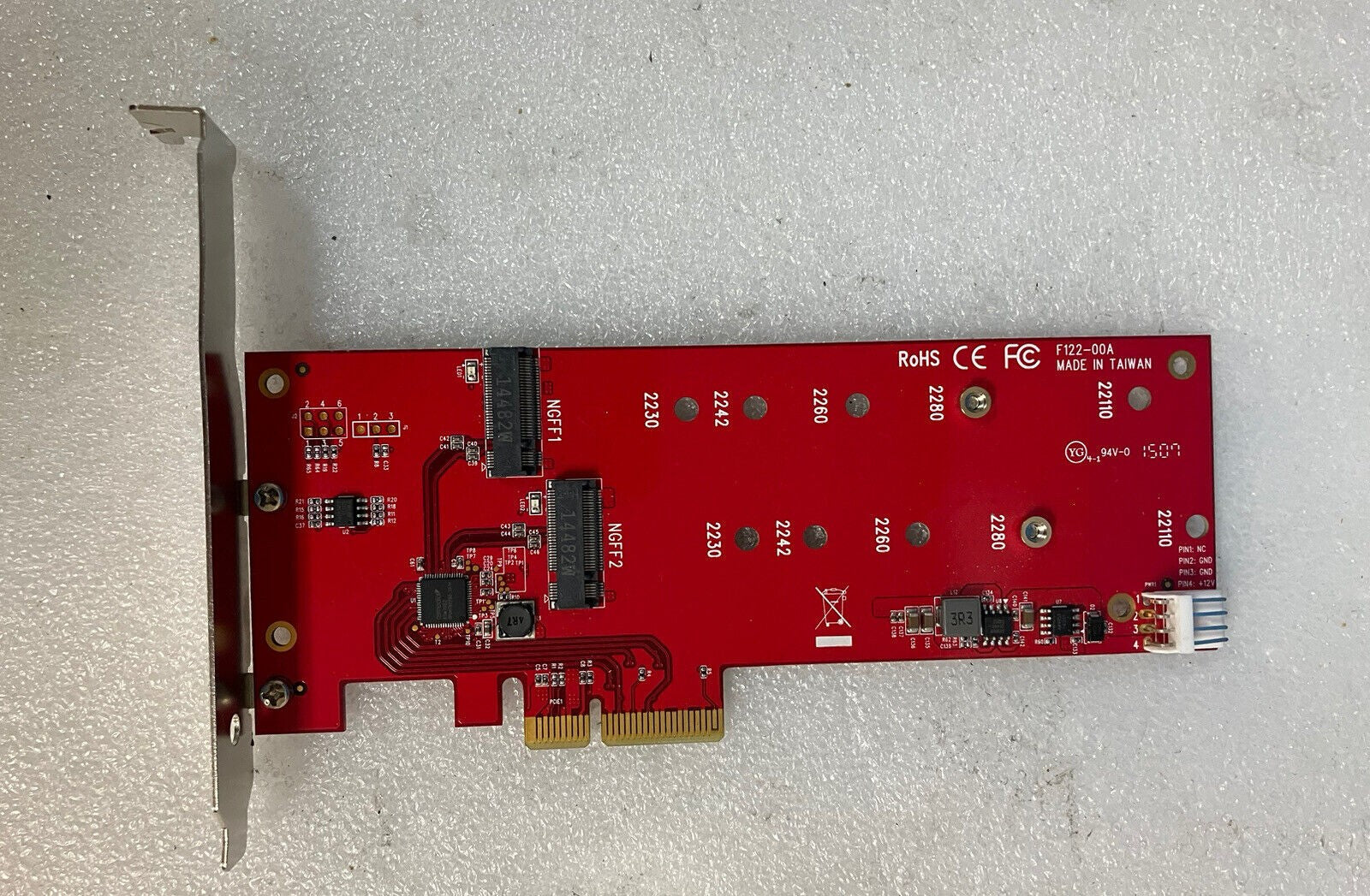 ~ StarTech PEX2M2 PCI-e Dual M.2 SATA SSD Controller F122-00A