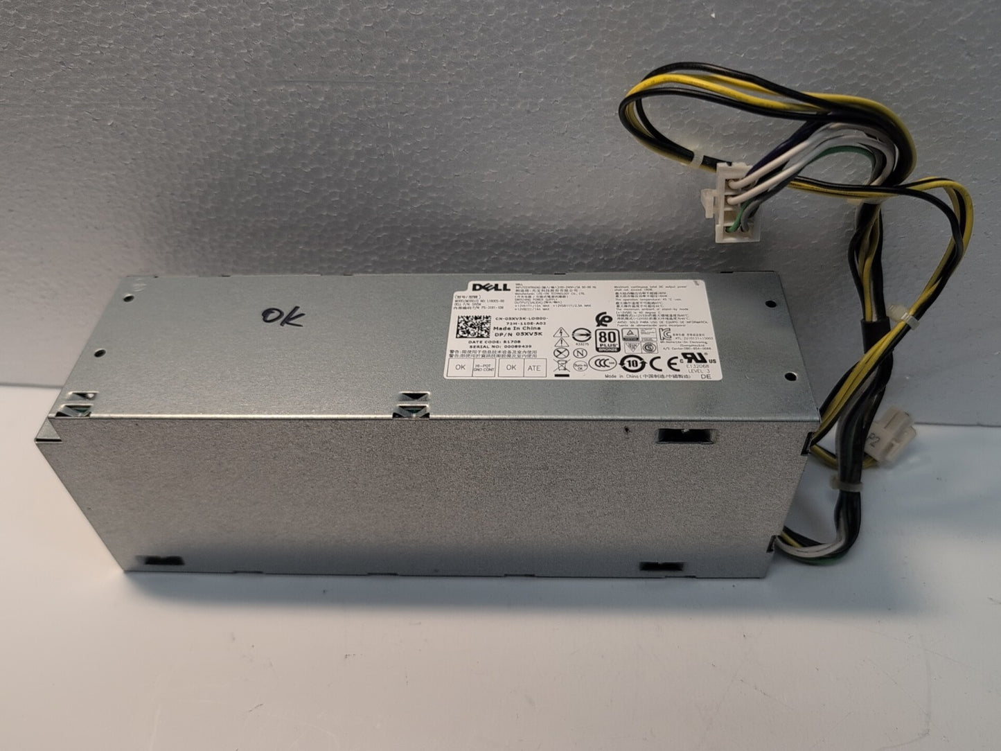 Genuine Dell Optiplex 3040 5040 7040 SFF 180W Power Supply 5XV5K L180ES -