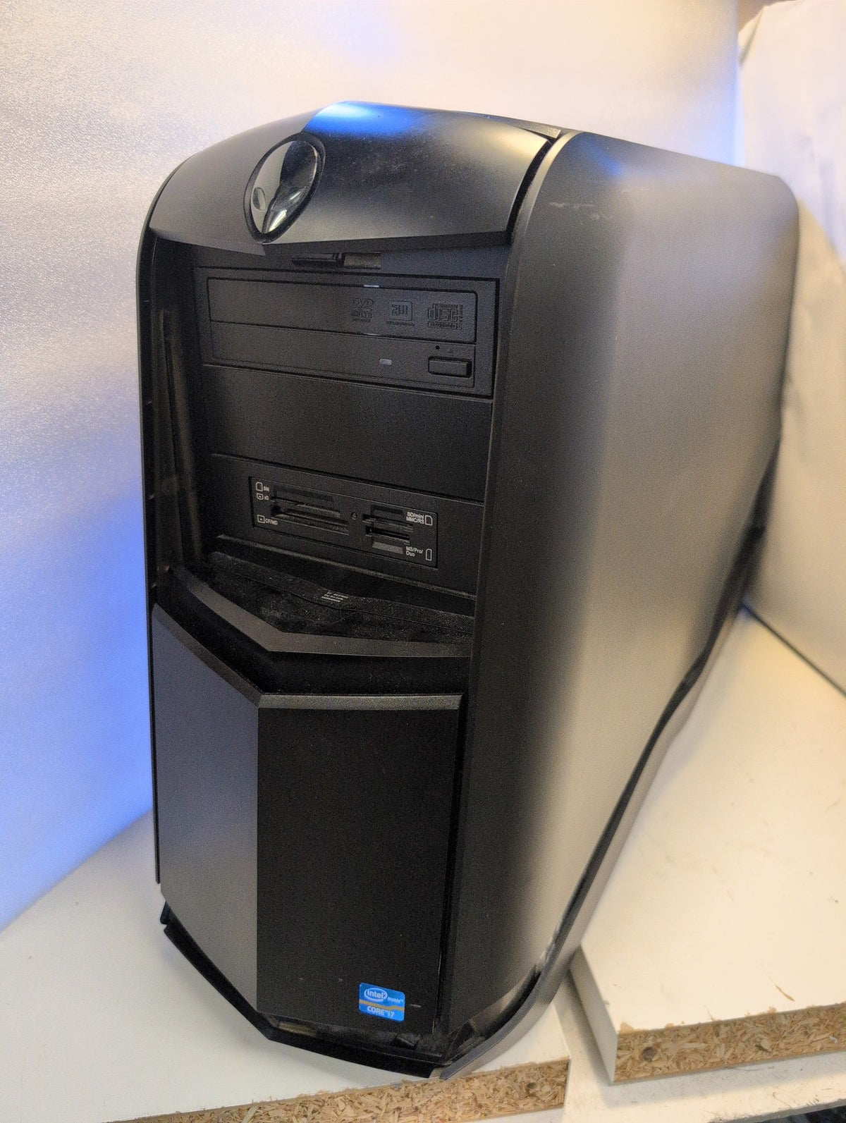 🎸 Alienware Aurora R4 Mid Tower Computer Case Only  - Black/Gunmetal PC Chassis