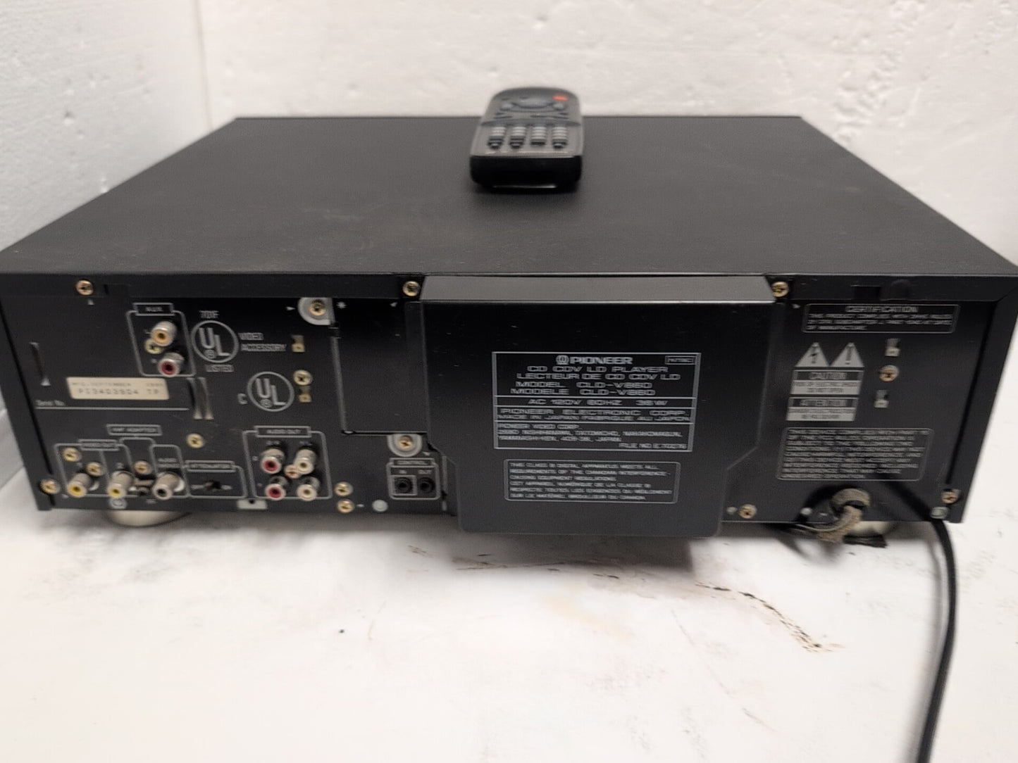 🔥 Pioneer CLD-V860 Karaoke LD/CD Laser Disc Player With  Remote Tested -
