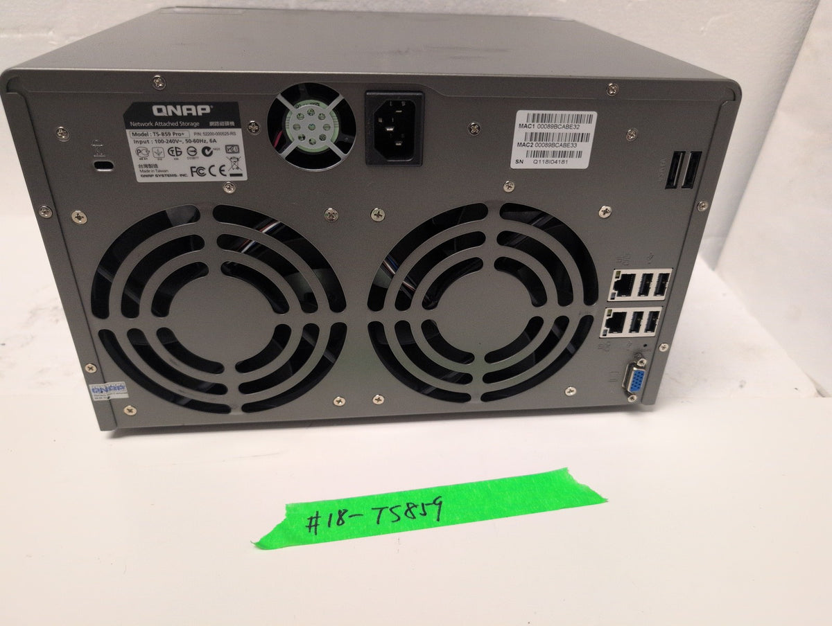 🎸 QNAP TS-859 Pro+ 8-Bay NAS Network Attached Storage With Caddy (No HDD)