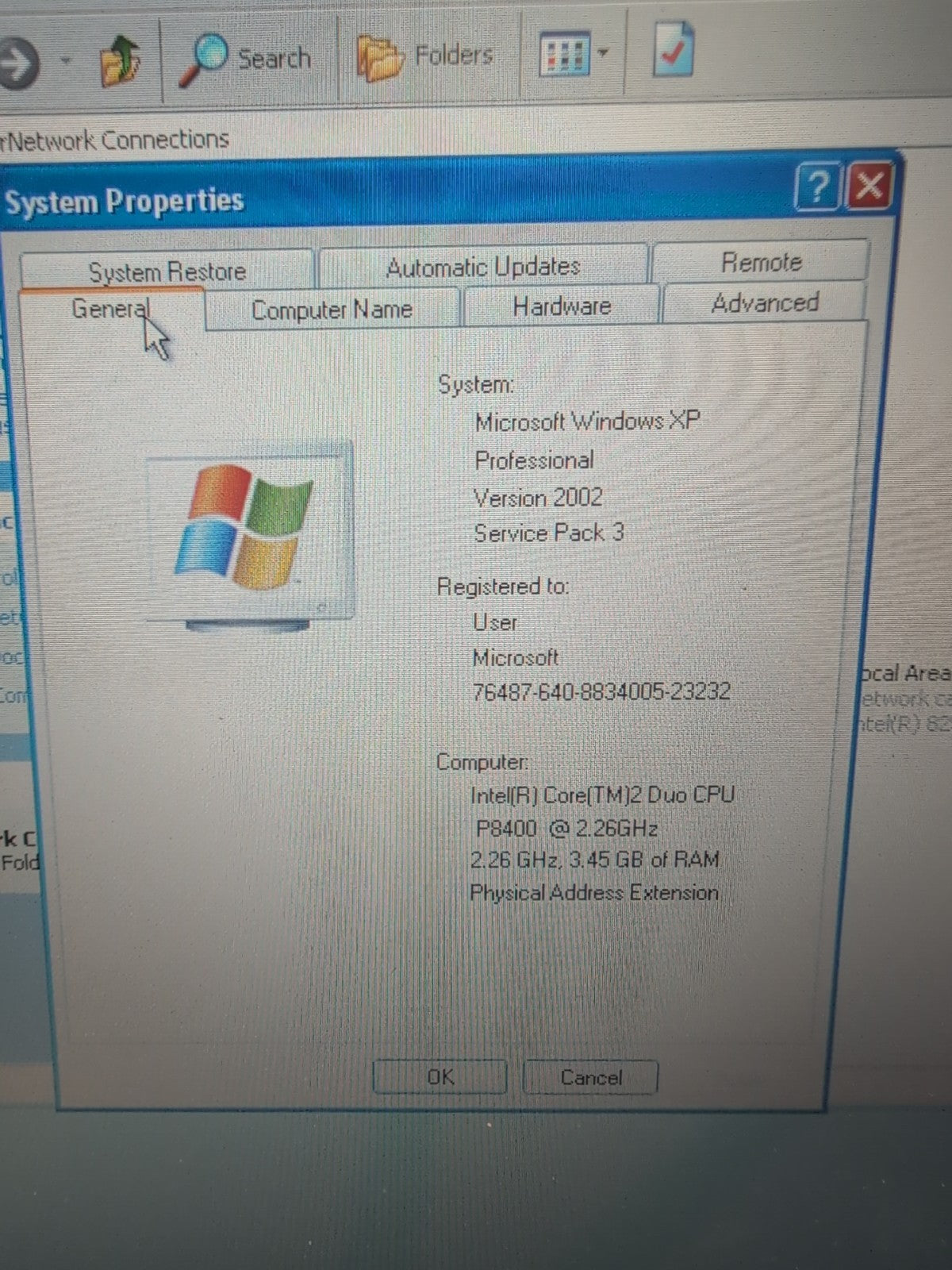  Dell Latitude E6400 14" Laptop C2D P8400/4GB/320GB HDD/WIN XP/Working Battery -