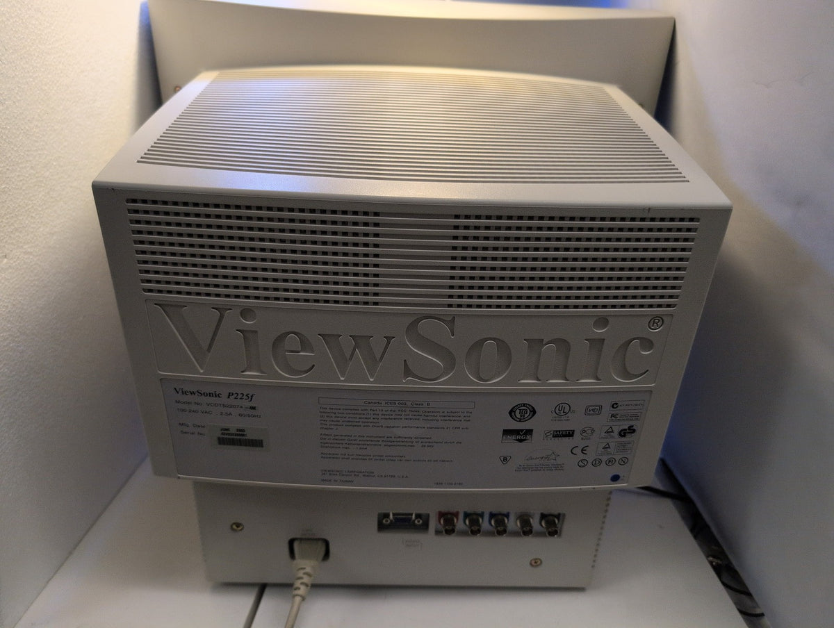 🎸ViewSonic Professional P225f VCDTS22074 22" CRT Monitor BNC VGA FLAT 2048x1536