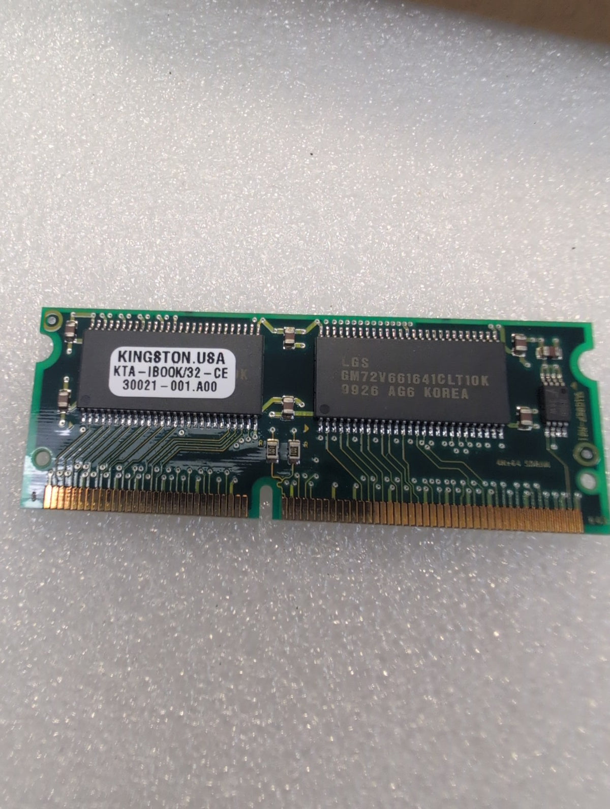 🎸 Kingston 32MB SODIMM Laptop Memory for Apple iBook KTA-IBOOK/32-CE 144-pin