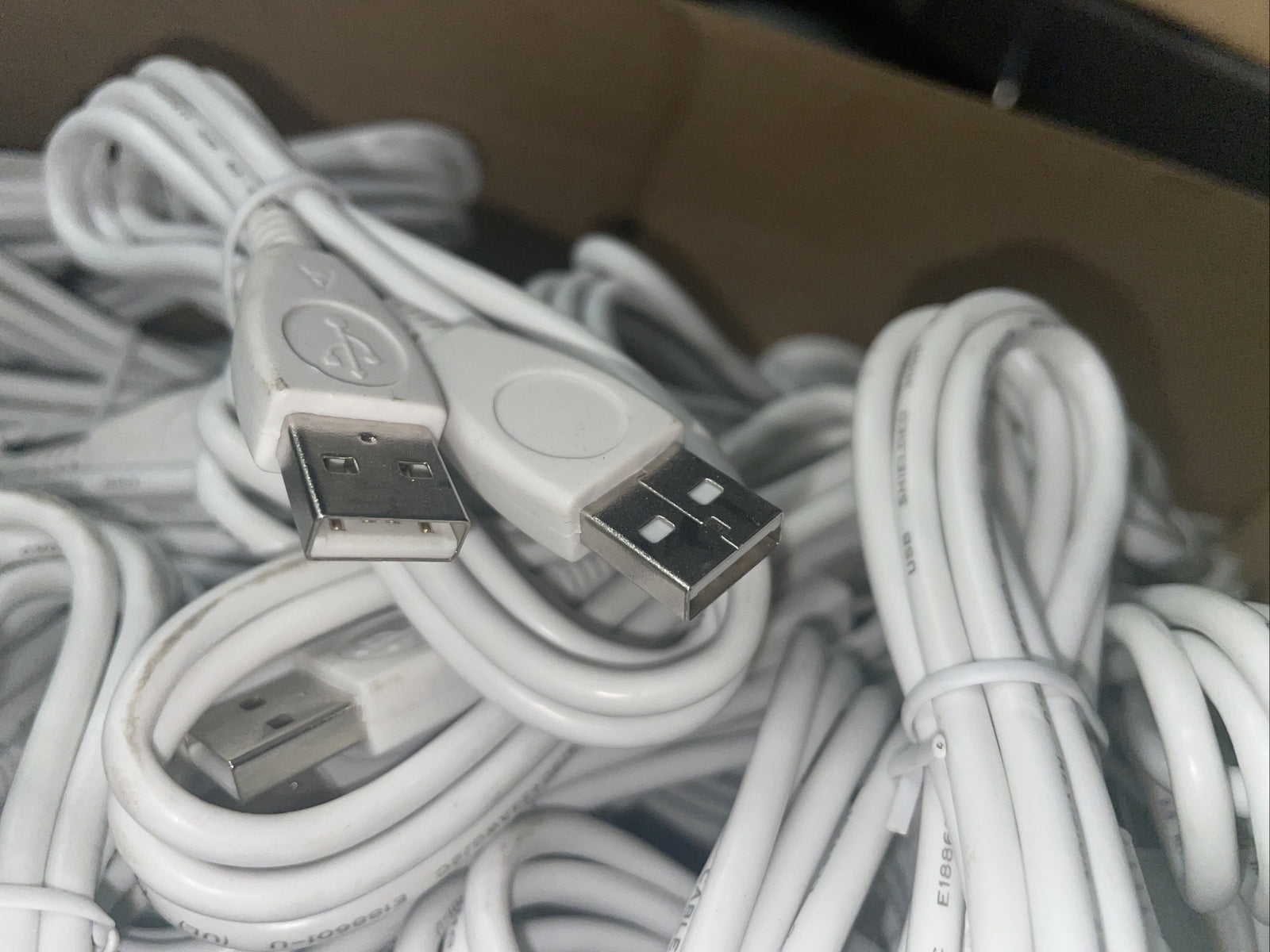 65x New USB Cables with dual same plugs