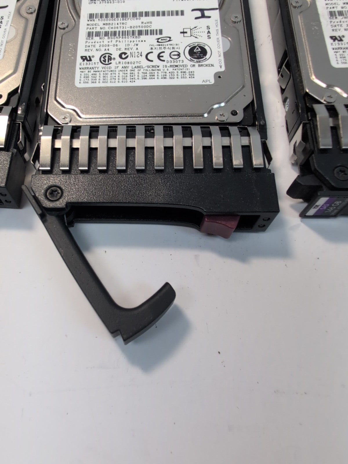 6x HP 432320-001 460850-002  2.5" 146GB 10K RPM SAS Hard Drive -