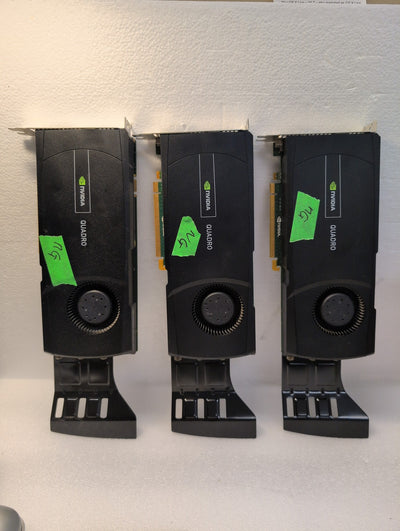 🎸 3x JFN25 NVIDIA Quadro 5000 2.5GB GDDR5 Workstation Graphics Card (For Parts)
