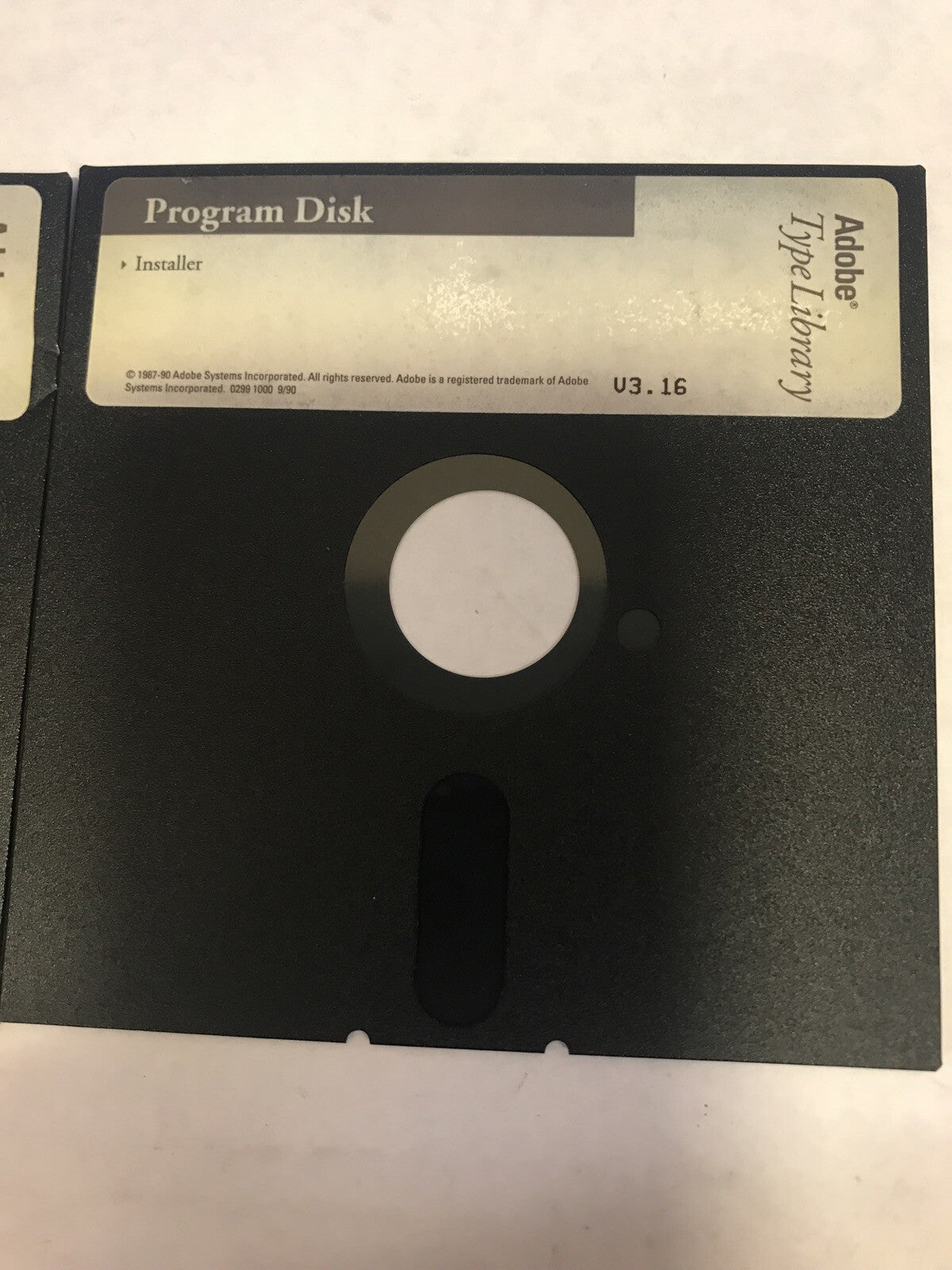 Vintage rare Adobe Foundry / Insaller/ ITC souvenir 5.25 inch disk